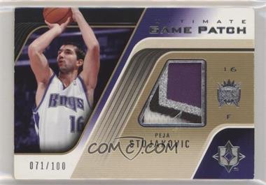 2004-05 Ultimate Collection - Ultimate Game Patch #UGP-PS - Peja Stojakovic /100
