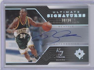 2004-05 Ultimate Collection - Ultimate Signatures - Limited #US-RA - Ray Allen /34