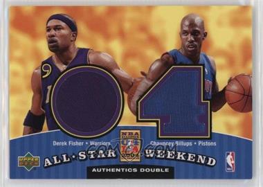 2004-05 Upper Deck - All-Star Weekend Authentics Double #ASW2-FB - Derek Fisher, Chauncey Billups