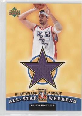 2004-05 Upper Deck - All-Star Weekend Jerseys #ASW-BM - Brad Miller