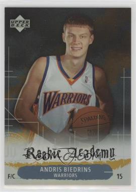 2004-05 Upper Deck - Rookie Academy - Rainbow #RA3 - Andris Biedrins