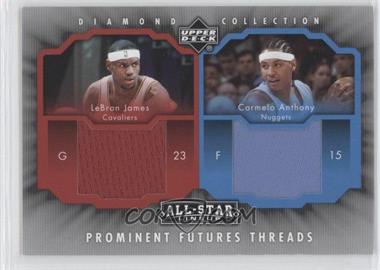 2004-05 Upper Deck All-Star Lineup - Prominent Futures Threads #PFT-JA - LeBron James, Carmelo Anthony