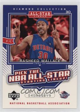 2004-05 Upper Deck All-Star Lineup - Promo Cards #AS31 - Rasheed Wallace