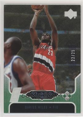 2004-05 Upper Deck Black Diamond - [Base] - Green Diamond #114 - Darius Miles /25