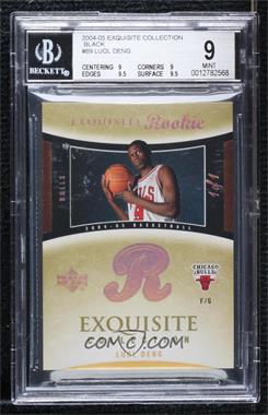 2004-05 Upper Deck Exquisite Collection - [Base] - Black #89 - Exquisite Rookie - Luol Deng /1 [BGS 9 MINT]