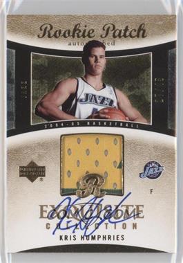 2004-05 Upper Deck Exquisite Collection - [Base] - Rookies Jersey Number Parallel #61 - Exquisite Rookie Patch Auto - Kris Humphries /43