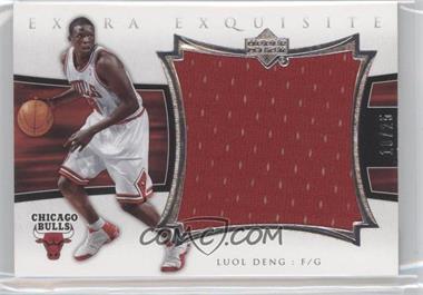 2004-05 Upper Deck Exquisite Collection - Extra Exquisite Jerseys #EE-LD - Luol Deng /25