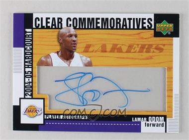 2004-05 Upper Deck Hardcourt - Clear Commemoratives #HCC-LO - Lamar Odom