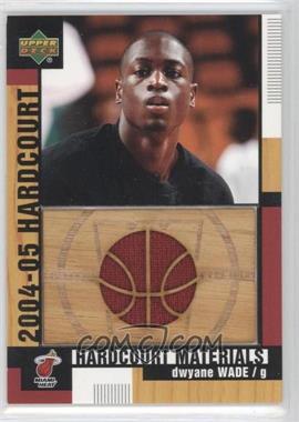 2004-05 Upper Deck Hardcourt - Hardcourt Materials - Combo Player's Materials #HCM-DW - Dwyane Wade