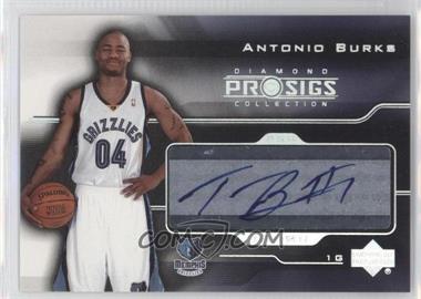 2004-05 Upper Deck Pro Sigs Diamond Collection - Pro Signs Rookies #PS-BU - Antonio Burks