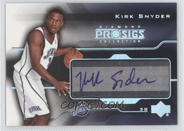 2004-05 Upper Deck Pro Sigs Diamond Collection - Pro Signs Rookies #PS-KS - Kirk Snyder