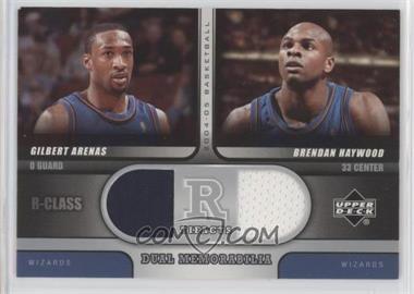 2004-05 Upper Deck R-Class - R Tifacts Dual Memorabilia #R2-AH - Gilbert Arenas, Brendan Haywood [EX to NM]