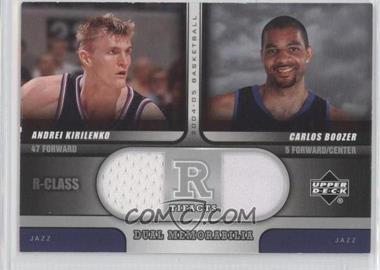 2004-05 Upper Deck R-Class - R Tifacts Dual Memorabilia #R2-KB - Andrei Kirilenko, Carlos Boozer