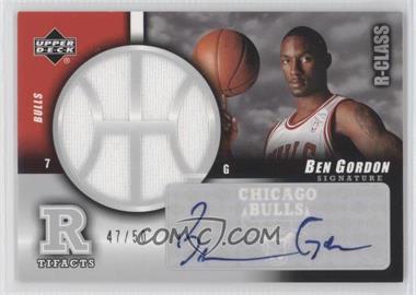 2004-05 Upper Deck R-Class - Signature R Tifacts #SR-BG - Ben Gordon /50