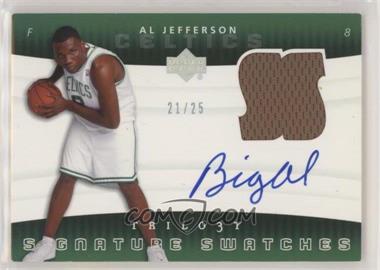 2004-05 Upper Deck Trilogy - Signature Swatches #SS-AJ - Al Jefferson /25