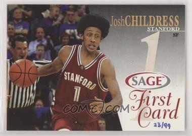 2004 SAGE - First Card #JC - Josh Childress /99