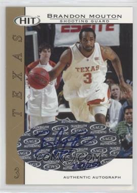 2004 SAGE Hit - Authentic Autograph - Gold #A27 - Brandon Mouton /250