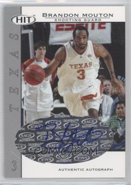 2004 SAGE Hit - Authentic Autograph - Silver #A27 - Brandon Mouton