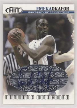 2004 Sage Hit Connecticut Huskies - Autographs #UA6 - Emeka Okafor /50