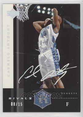 2004 Upper Deck Rivals - [Base] - Facsimile Autograph Platinum #18 - Carmelo Anthony /15
