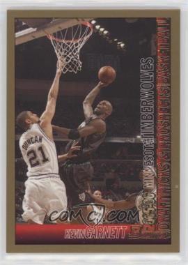 2005-06 Bowman Draft Picks & Prospects - [Base] - Gold #110 - Kevin Garnett