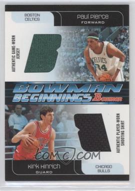 2005-06 Bowman Draft Picks & Prospects - Bowman Beginnings #BB-PH - Paul Pierce, Kirk Hinrich