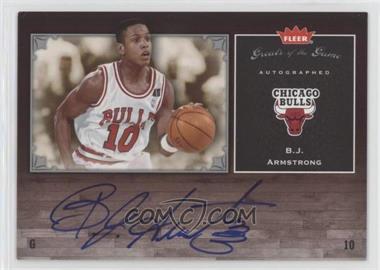 2005-06 Fleer Greats of the Game - Autographed #GG-BA - B.J. Armstrong