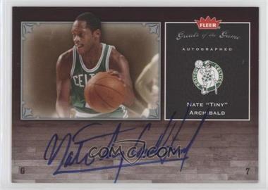 2005-06 Fleer Greats of the Game - Autographed #GG-NA - Nate "Tiny" Archibald