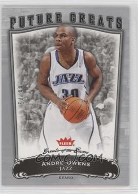 2005-06 Fleer Greats of the Game - [Base] #155 - Future Greats - Andre Owens /99