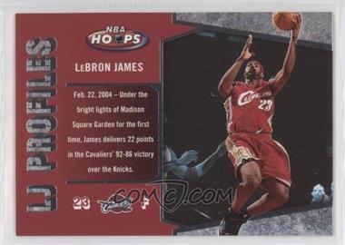 2005-06 NBA Hoops - LJ Profiles #LBJ-17 - LeBron James