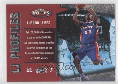 2005-06 NBA Hoops - LJ Profiles #LBJ-20 - LeBron James