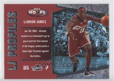 2005-06 NBA Hoops - LJ Profiles #LBJ-21 - LeBron James