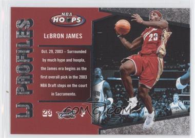 2005-06 NBA Hoops - LJ Profiles #LBJ-9 - LeBron James