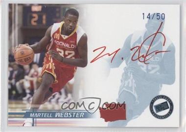 2005-06 Press Pass - Autographs - Blue Red Ink #_MAWE - Martell Webster /50