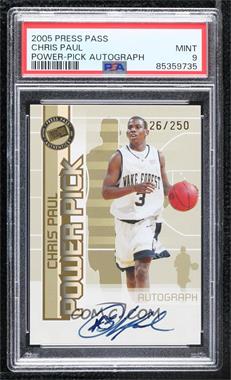 2005-06 Press Pass - Power Pick Autographs #_CHPA - Chris Paul /250 [PSA 9 MINT]