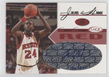 2005-06 SAGE Autographed - Autographs - Red #A11 - Julius Hodge /500