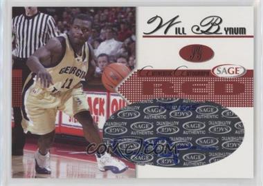 2005-06 SAGE Autographed - Autographs - Red #A4 - Will Bynum /625