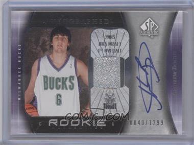 2005-06 SP Authentic - [Base] - Patch Autographs #91 - Rookie Authentics - Andrew Bogut /1299