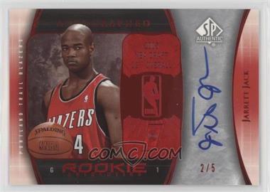 2005-06 SP Authentic - [Base] - Red Autographs #122 - Rookie Authentics - Jarrett Jack /5