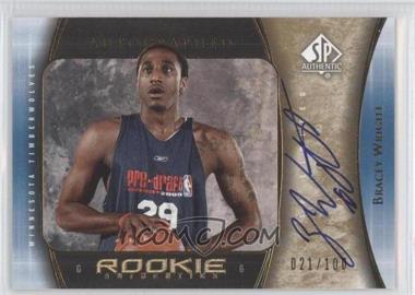 2005-06 SP Authentic - [Base] - SP Limited #130 - Rookie Authentics - Bracey Wright /100