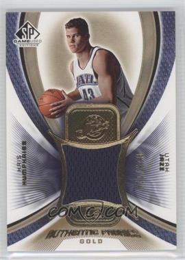 2005-06 SP Game Used Edition - Authentic Fabrics - Gold #AF-KH - Kris Humphries /100