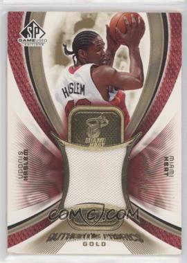 2005-06 SP Game Used Edition - Authentic Fabrics - Gold #AF-UH - Udonis Haslem /100