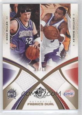 2005-06 SP Game Used Edition - Authentic Fabrics Dual - Gold #AF2-BC - Brad Miller, Cuttino Mobley /50