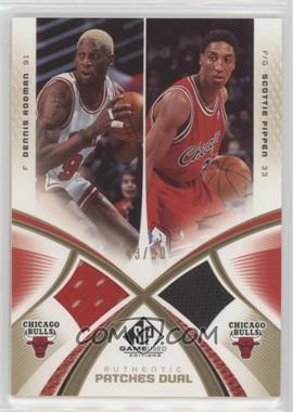 2005-06 SP Game Used Edition - Authentic Fabrics Dual - Gold #AF2-RP - Dennis Rodman, Scottie Pippen /50