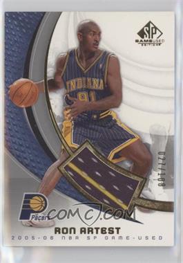 2005-06 SP Game Used Edition - [Base] - Authentic Fabrics Gold #39-J - Ron Artest /100