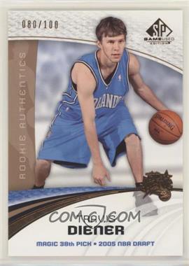 2005-06 SP Game Used Edition - [Base] - Bronze #131 - Rookie Authentics - Travis Diener /100