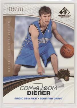 2005-06 SP Game Used Edition - [Base] - Bronze #131 - Rookie Authentics - Travis Diener /100