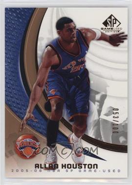 2005-06 SP Game Used Edition - [Base] - Bronze #66 - Allan Houston /100