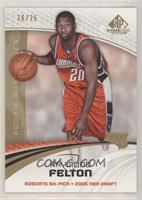 Rookie Authentics - Raymond Felton #/25