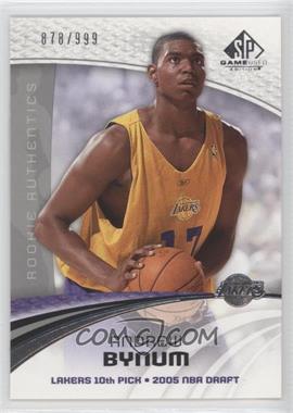 2005-06 SP Game Used Edition - [Base] #101 - Rookie Authentics - Andrew Bynum /999